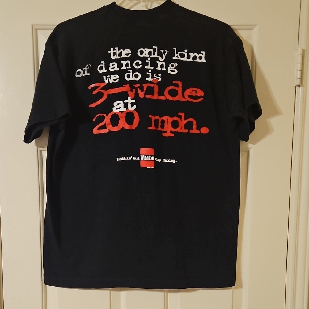 Vintage Winston Cup Nascar Racing Black T-shirt